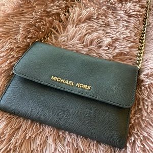 Michael Kors Black Wallet Crossbody